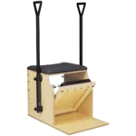 Egypedálos alacsony szék fogantyúkkal és konzolokkal - balti nyírfa, fekete