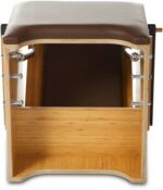 Egypedálos alacsony szék - balti nyírfa, fekete - Kép 3