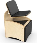 Wunda szék - Balti Nyírfa Fekete - Kép 2